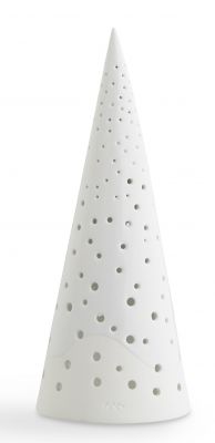 Nobili Teelichthalter H 25,5 cm Schneeweiß Kähler